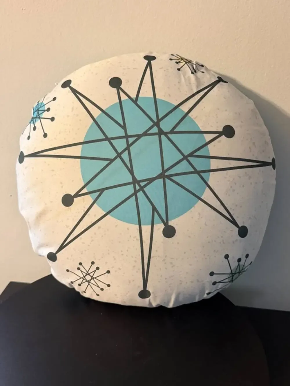 Mid Century Mod Atomic Decorative Throw Pillow